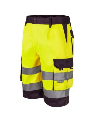 BERMUDA ALTA VISIBILIDAD AMA.FLUOR/MARINO T- XL