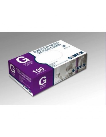 GUANTE NITRILO AZUL S/POLVO 100 UD. T/M GD21BC