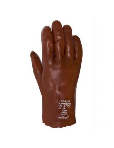 GUANTE PVC CON ALGODON 27 CM. 227-RI 9,5 PAR