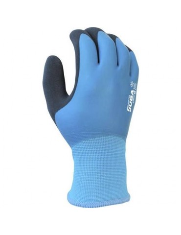 GUANTE POLIESTER/ALGODON RECICLADO CUB LATEX T9