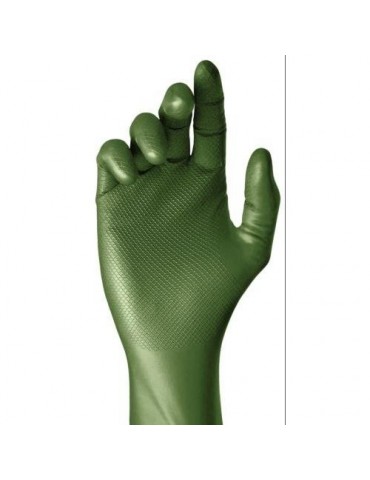 GUANTE NITRILO GRIPPAZ VERDE H580 MG/10(CAJA-10)