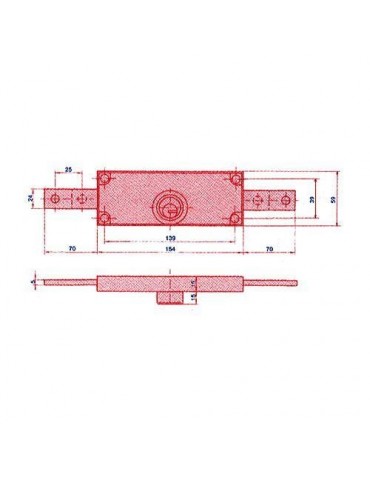 CERRADURA PUERTA METALICA 8511 LINCE