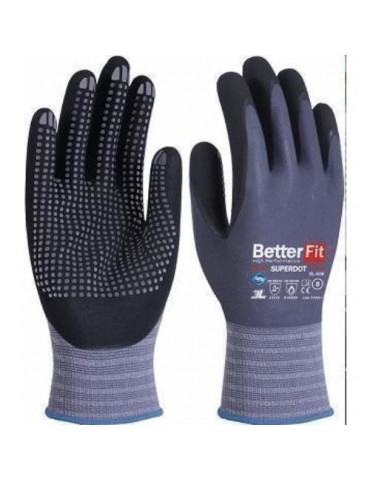 GUANTE NITRILO BETTERFIT SUPERDOT BL-008 T-6
