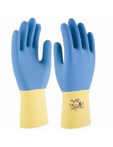 GUANTE BICOLOR POLICLOROPRENO/LATEX BI-NEOX T-10