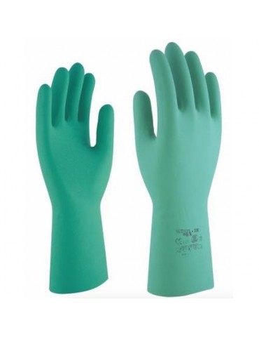 GUANTE NITRILO VERDE SIN SILICONA NITRIL 330 T-8