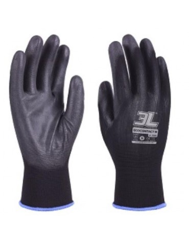 GUANTE PU S/COSTURAS ECOCONTACT N (BL.) A2000 T- 6