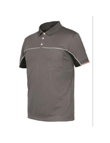 POLO ISSA EXTREME MANGA CORTA GRIS CLARO T-L