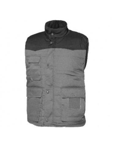 CHALECO MULTIBOLSILLOS GRIS-NEGRO 4031 T- L
