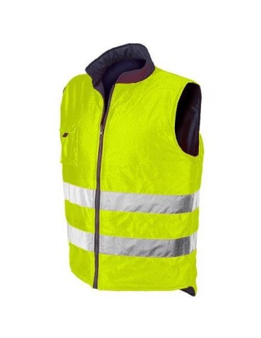 CHALECO REVERSE AZUL/AMARILLO FLUOR 4069 TALLA L