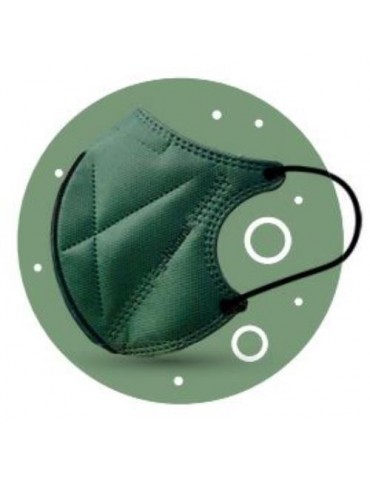 MASCARILLA REUTILIZABLE ERGONATURAL VERDE (BL-2UN)