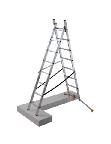 ESCALERA HOBBYLOT COMBI 2 TRAMOS 9 PELDAÑOS 1412