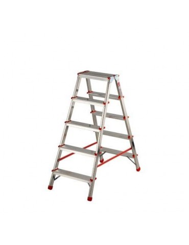 TABURETE ALUMINIO DOBLE SUBIDA 4 PELDAÑOS BA230