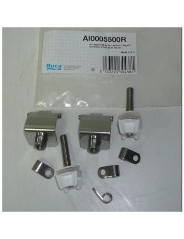 KIT BISAGRAS ASIENTO WC DAMA Y SENSO ACERO INOX