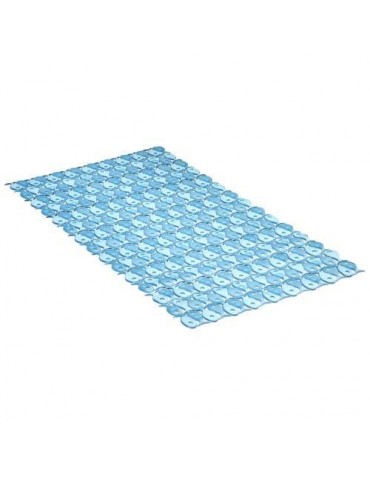 ALFOMBRA BAÑO PVC 70X36 AZUL 5510200