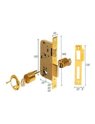 CERRADURA EMBUTIR 2000/30 HL TESA