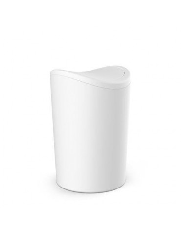 CUBO BAÑO CON TAPA BASCULANTE 6L. BLANCO 4470101