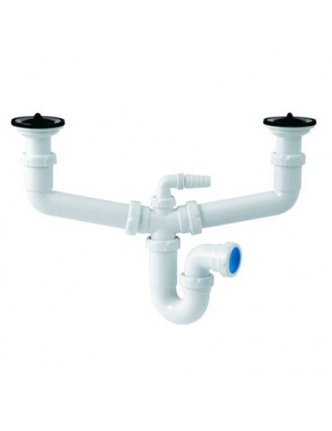 SIFON CURVO CENTRAL S-49 DOBLE EXTENSIBLE 1 1/2"