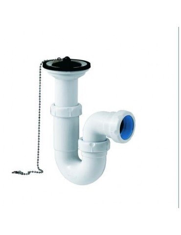 SIFON LAVABO BIDE CURVO S-90 21/2'X63MM C/VALVULA