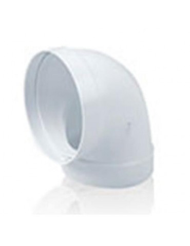 CODO REDONDO TUBO EXTRACCION PVC 90º Ø100MM.