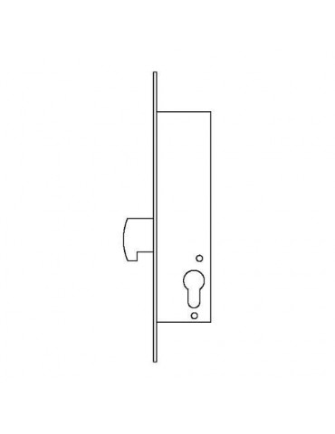 CERRADURA PUERTA METALICA 2241/25/3AI TESA