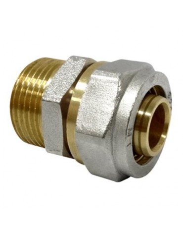 ENLACE RECTO ROSCA MACHO MULTICAPA DN16X1/2