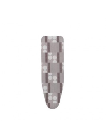 FUNDA PLANCHA MULETON LOGOS GRIS 130X48 FUR003
