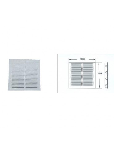 REJILLA EMPOTRAR BLANCAS 20X20
