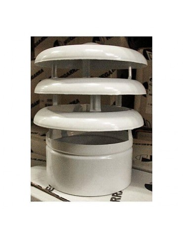 DEFLECTOR 3 AROS 125 MM. ALUMINIO BLANCO