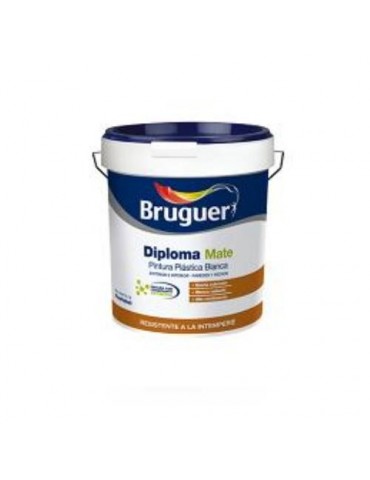 PINTURA BRUGUER PLAST. EXTE. DIPLOMA BCO.MATE 15L