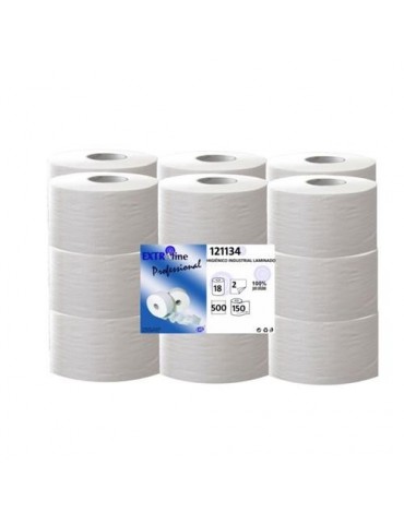 ROLLO PAPEL HIGIENICO INDUSTRIAL 2 HOJAS 150 M.