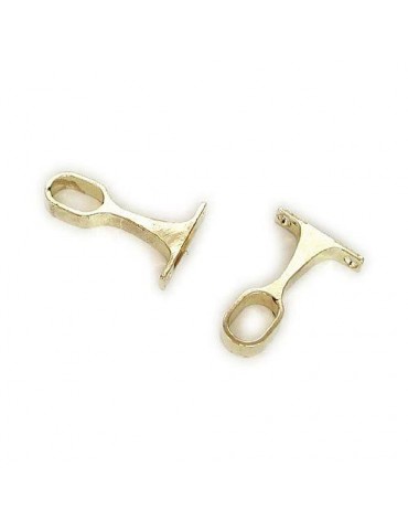 SOPORTE CENTRAL TUBO OVAL LATONADO (CAJA 50)