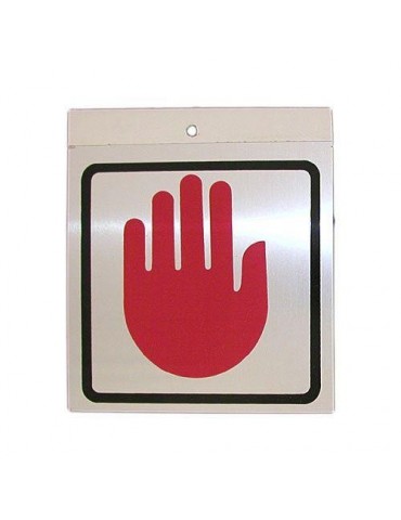 PICTOGRAMA ALUMINIO 12X12 NO PASAR 052