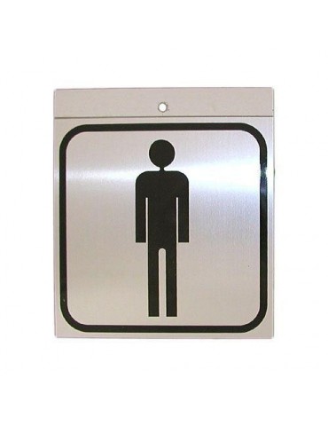 PICTOGRAMA ALUMINIO 12X12 SILUETA HOMBRE 54