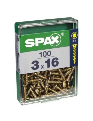 TORNILLO SPAX C/PL POZI BRICO. 3.0X16 C/100 UDS
