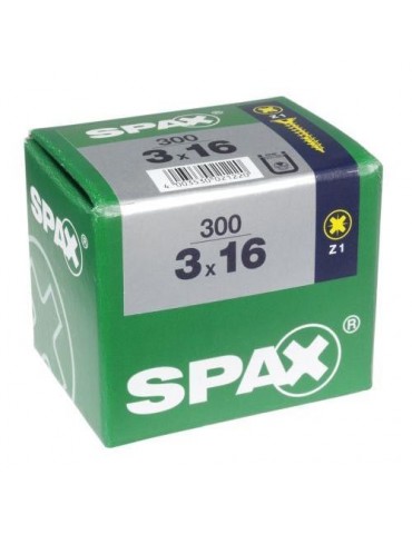 TORNILLO SPAX C/PL POZI BRICO. 3.0X16 C/300 UDS