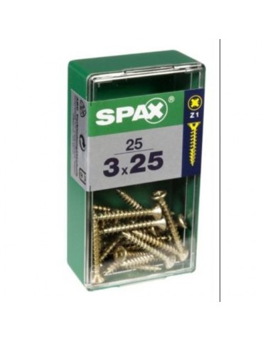 TORNILLO SPAX C/PL POZI BRICO. 3.0X25 C/25 UDS