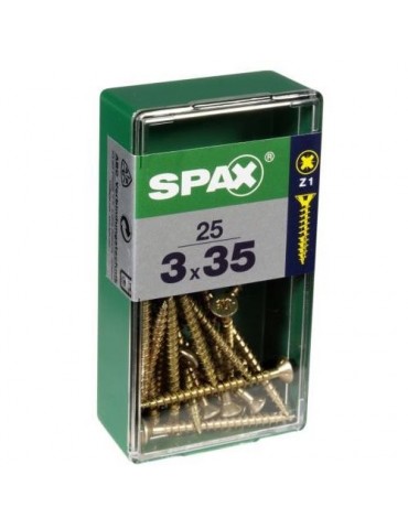 TORNILLO SPAX C/PL POZI BRICO. 3.0X35 C/25 UDS