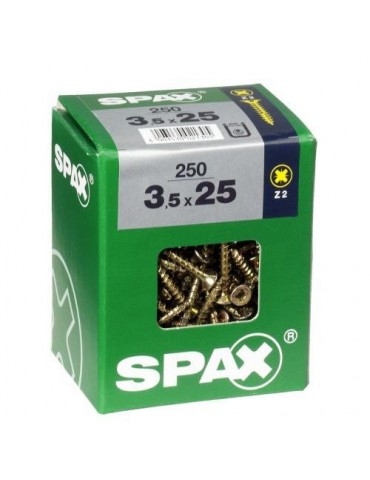 TORNILLO SPAX C/PL POZI BRICO. 3.5X25 C/100 UDS