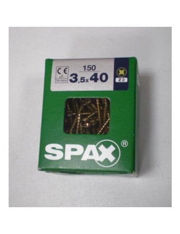 TORNILLO SPAX C/PL POZI BRICO. 3.5X40 C/150 UDS