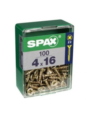 TORNILLO SPAX C/PL POZI BRICO. 4.0X16 C/100 UDS