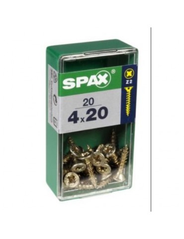 TORNILLO SPAX C/PL POZI BRICO. 4.0X20 C/20 UDS