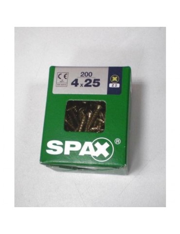 TORNILLO SPAX C/PL POZI BRICO. 4.0X25 C/200 UDS