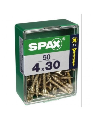 TORNILLO SPAX C/PL POZI BRICO. 4.0X30 C/50 UDS