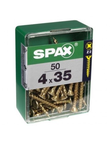 TORNILLO SPAX C/PL POZI BRICO. 4.0X35 C/50 UDS