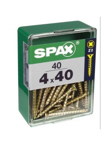 TORNILLO SPAX C/PL POZI BRICO. 4.0X40 C/40 UDS