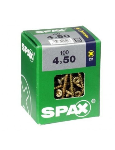 TORNILLO SPAX C/PL POZI BRICO. 4.0X50 C/100 UDS