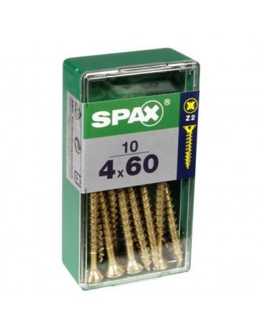 TORNILLO SPAX C/PL POZI BRICO. 4.0X60 C/10 UDS