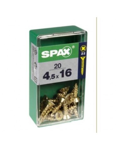 TORNILLO SPAX C/PL POZI BRICO. 4.5X16 C/20 UDS