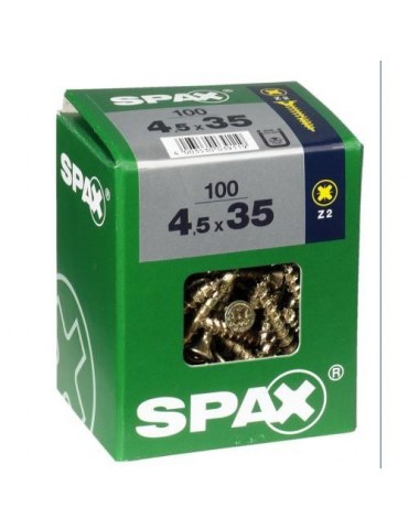 TORNILLO SPAX C/PL POZI BRICO. 4.5X35 C/100 UDS
