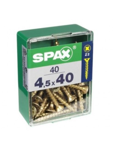 TORNILLO SPAX C/PL POZI BRICO. 4.5X40 C/40 UDS